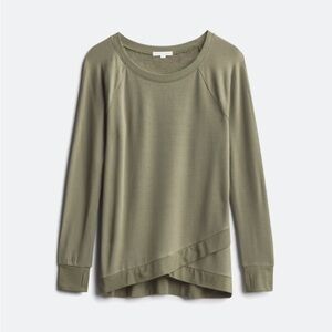 Threads for thought fleece sweatshirt Olive Green Women's